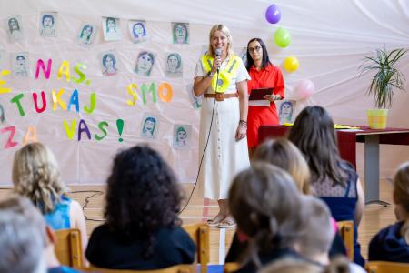 Pozdrav prvošolcem na OŠ Roje, foto: Rok Majhenič